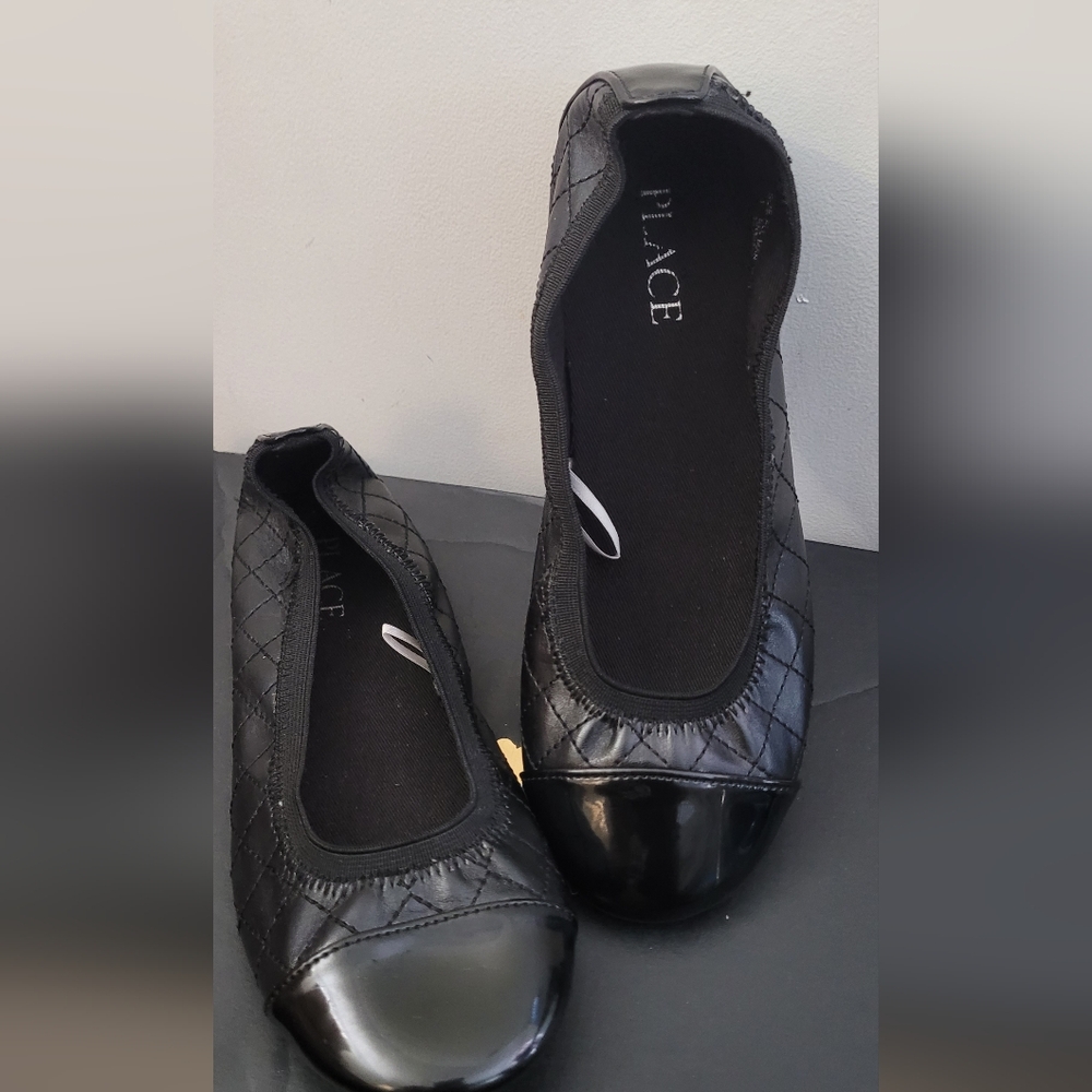 The Children’s PlaceGirls Quilted Ballet Flats - Black Size 1